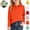 Orange, variant on Kids Polo Shirt Back To School Comfortable School Uniform Long Sleeve Shirt Casual Lapel Collar(Red,11-12 Years)
