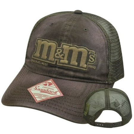 M&Ms Logo Adjustable Snap-back Baseball Hat (Best Way To Store Baseball Hats)