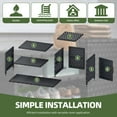 thumbnail image 6 of Uforic Woven Outdoor Pool Storage, Shoe Cabinet with Bench, Multi-Layer Storage - Durable PE Rattan Storage for Garden, Poolside, or Patio (Black), 6 of 9