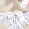 thumbnail image 4 of Hduncf Womens Trendy Underwear Lace Bow Thongs Lingerie Breathable Brief Cheeky Ladies Underwear Panties White L, 4 of 5