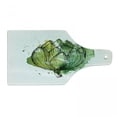thumbnail image 1 of Artichoke Cutting Board, Abstract Style Cardunculus Drawn by Hand Harvest Vivid Color, Decorative Tempered Glass Cutting and Serving Board, Wine Bottle Shape, Hunter Green Lime Green, by Ambesonne, 1 of 1