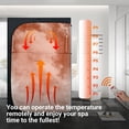 thumbnail image 2 of MUCHANT 9 Levels Portable Steam Sauna, 2- Person Indoor Sauna Box with Remote Control for Home, Easy to Install Steam Sauna, Black(48.8"x35.8"x74.8"), 2 of 7