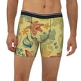 thumbnail image 2 of Picia Floral with Butterflies Pattern Men's Athletic Long Leg Briefs , Performance Stretch Underwear，Moisture-Wicking, 2 of 7