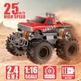 thumbnail image 2 of VKFVKF 1:16 Remote Control Car, RC Monster Truck Toys, RC Car for Kids, Kids RC Vehicle for Boys & Two Battery, 2 of 7