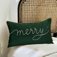 thumbnail image 4 of LanSuare Merry Christmas Pillow Cover, 19.69x11.81 Inch Multicolour Solid Color Pillowcase Home Decoration, for Sofa Couch, Christmas Office, Bedroom Decorations, 4 of 6