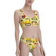 thumbnail image 2 of Daiia Funny Construction Vehicles printed 2 piece Swimsuit Bikinis for Women High Waisted Racerback Bathing Suits Summer Tummy Control Scoop Neck Swimwear-Medium, 2 of 8