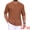 Brown, variant on DARING DIVA Men's Striped Summer Short Sleeve Knitted See Through Shirts L Dark Blue