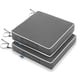 thumbnail image 1 of Cojines para sillas de exterior MIULEE, impermeables, 43 x 41 x 5 cm, color gris claro, 1 of 8