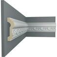 thumbnail image 5 of Ekena Millwork 3 1/8"H x 1"P x 94 1/2"L (2 1/2" Repeat) Federal Chair Rail (12-Pack), 5 of 6