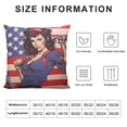 thumbnail image 5 of Nawypu  International Workers Day Plush Throw Pillow Cushion Case Cover  Invisible Zipper Home Decor Floral for Couch Sofa No Pillow Insert, 5 of 5