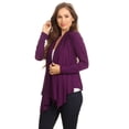 thumbnail image 4 of Women's Casual Long Sleeve Drape Front Open Jacket Cardigan, 4 of 7