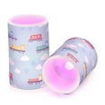 thumbnail image 7 of Yayeee Flameless Candles with Remote Flickering Battery Operated Multi Color Changing, Blue Trains Pattern, 7 of 7