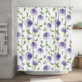 thumbnail image 5 of Rateoe Purple Chicory Shower Curtain - Fancy Bathroom Shower Curtain Sets - Waterproof Shower Curtain with Hooks with 12 Plastic Hooks 72x72 Inches, 5 of 5