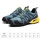 thumbnail image 2 of Calzado de camping para hombre, zapatillas de senderismo transpirables para deportes al aire libre (gris 43), 2 of 9