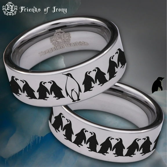 Penguin Tungsten Carbide Ring