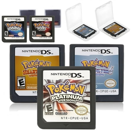 HeartGold SoulSilver Pearl Diamond Platinum (All 7 Games) For Nintendo Ds Pokemon Games NDS NDSL NDSi 3DS 2DS Multi cartridge Flash Cart