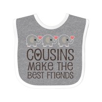 Inktastic Cousins Make the Best Friends Boys or Girls Baby Bib
