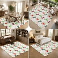thumbnail image 5 of Area Rugs 5'x7', Candy Fruits Carpet Runner Indoor Outdoor Rugs Home Decor Aesthetic, Vibrant Red Green Summer Rustic Bows Non Slip Mats Washable Accent Rug for Living Room Bedroom, 5 of 8