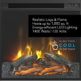 thumbnail image 4 of Studio C 60W Desk with Electric Fireplace in White - Engineered Wood, 4 of 8