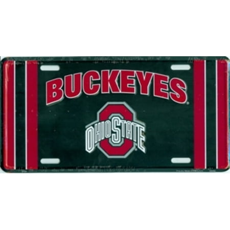 Ohio State Buckeyes Shaft - Ohio State Buckeyes Black License Plate