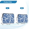 thumbnail image 4 of FORMRS 13"-13.3" Laptop Sleeve Protective Case Soft Carrying Quilted Computer Bag Cover, Blue Garden Pattern, 4 of 7