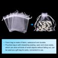 thumbnail image 3 of Uxcell 100pcs Organza Bags 2x3 Inch Drawstring Favor Pouches Sheer Mesh Bag for Gift Jewelry Wedding Party White White 4 inch x 5 inch, 3 of 7