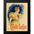 thumbnail image 2 of Cheret, Jules 19x24 Black Modern Framed Museum Art Print Titled - Camille Stefani, 2 of 5