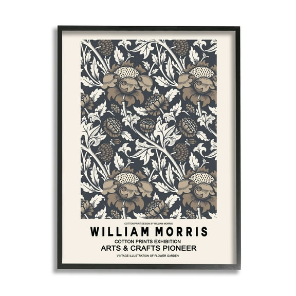 Stupell Industries Neutral Tones Detailed Brown Botanicals Flowers Design Framed Wall Art, 11 x 14, Design by Ros Ruseva