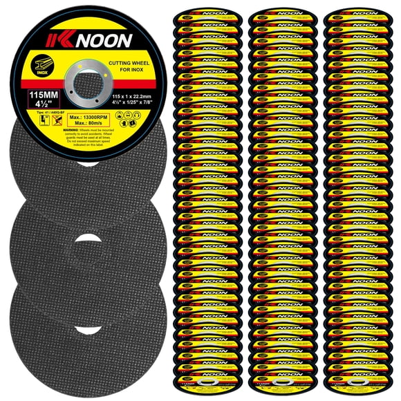 KKnoon Multifunctional Cutting Blade Aluminium Oxide 115mm 4 1/2inch Diameter Metal Stainless Steel Cutting Disc for Angle Grinder