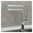 thumbnail image 4 of Brass Folding Kitchen Faucet Double Joint Swing Arms Hot Cold Water Three Section Extension Sink Faucet Dual Functions Tap ,bar Laundry RV Farmhouse, 4 of 7