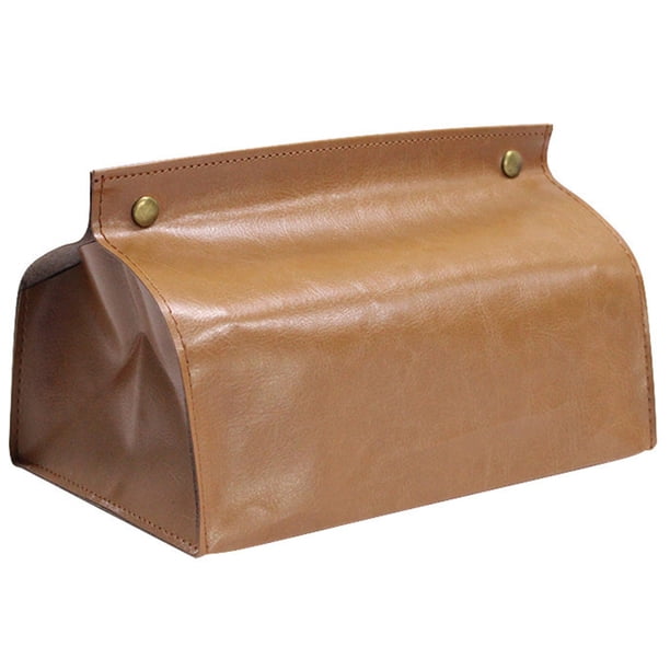 Dispensador de servilletas para coche, porta pañuelos, funda de piel sintética para toallas de papel, dispensador de servilletas