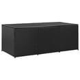 thumbnail image 1 of vidaXL Garden Storage Box Poly Rattan 180x90x70 cm Black, 1 of 5