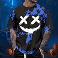 thumbnail image 2 of SJLDQY Halloween T Shirts for Men Y2K Novelty Graphic Tees Hallowmas Streetwear Short Sleeve Crewneck T Shirts Trendy Casual Soft Tops, 2 of 4