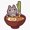 1pcs, variant on Cute Japanese Ramen Kitty Noodle Lover Kawaii Feline Nestled In Hot Wheat Bowl Decal For Phone Sticker