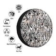thumbnail image 4 of Susaid Leopard And Zebra Print Tire Covers,Waterproof Anti-UV Snow Sun Rain Tire Covers for RV,Truck, SUV, Trailer, Camper-17 inch, 4 of 6