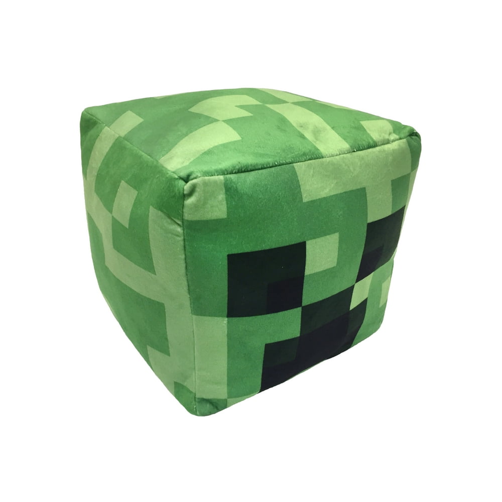 Minecraft Creeper Cube Pillow, 1 Each