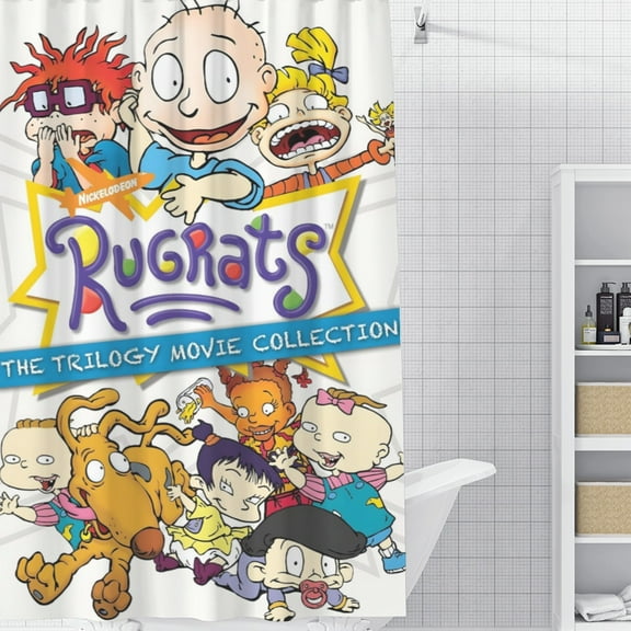 Rugrats-theme Bathroom Shower Curtain Home Decor,Bath Curtains Durable Waterproof Bath Curtain , Adluts Girls Boys Bathroom Decor House Gifts 52x71inch（130cmX180cm）