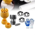 thumbnail image 5 of Juego de Matrices para Roscar Tuberías de Plástico con 3 Matrices de 1/2, 3/4 y 1 Pulgada, Herramienta de Fontanería, Rosca para Tuberías, Taladro Eléctrico Compatible, 5 of 5