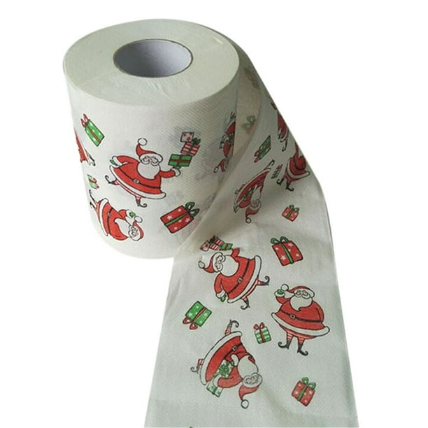 Tuscom Christmas Pattern Roll Paper Print Interesting Toilet Paper Table Kitchen Paper 2pc Walmart Com Walmart Com