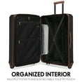 thumbnail image 2 of ELLE Luxe Journey 3 Piece Expandable Retro Spinner Luggage Set | Black, 2 of 8