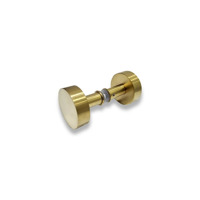 Poignée de Porte Ronde 2” en Acier Inoxydable 304 – Poignée de Porte en Verre de Douche, Portes en Bois et Fibre de Verre – Satin SS, Noir Mat, PVD Or