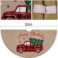 thumbnail image 4 of Burlap Christmas Truck Tree Skirt, Natural Jute Xmas Tree, 36 Inch,for Fall and Xmas Farmhouse Rustic Decorations., 4 of 5