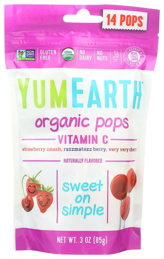 Yummy Earth Organic Vitamin C Pops - 3 oz , 3 OZ