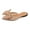 B Rose Gold, variant on Women's Bowknot Pointed Toe Mule Lightweight Backless Sandals Comfortable Slip On Walking Flats Dress Shoes Gold Size 6.5