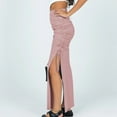 thumbnail image 4 of Vedolay Skirt Skirt for Women Hearts Mesh High Waist Casual Formal Flare Long Skirt,Pink M, 4 of 5