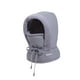 thumbnail image 2 of Gorro de invierno cálido con protección para los oídos, mascarilla y calentador de cuello de poliéster. Gris oscuro, 2 of 9