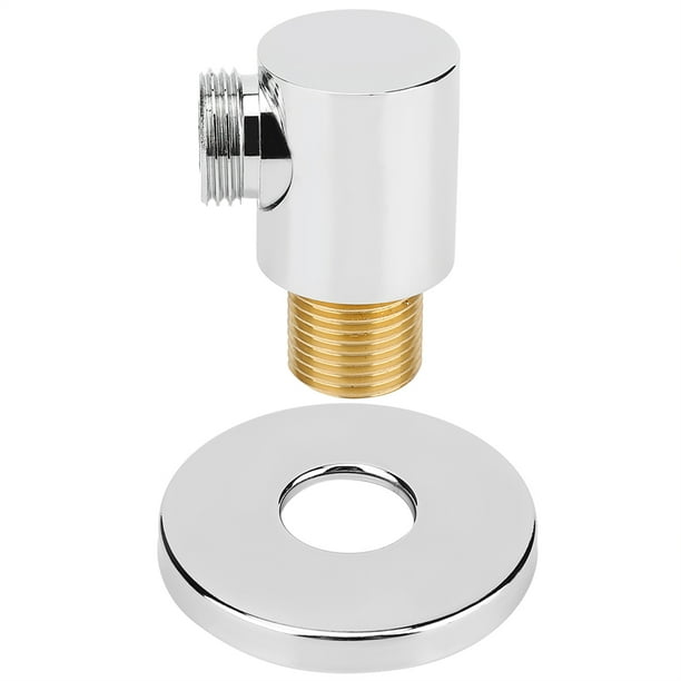 Biuzi Conector de Ducha 1Pc F-Y282 Hogar Codo de Pared Completo de Cobre Conector de Manguera de Ducha Conector de Manguera de Ducha montado en la Pared de Plata galvanizada Accesorios de baño G1/2