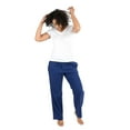 thumbnail image 2 of Leveret Womens Flannel Pants Navy Medium, 2 of 3