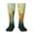 2 Black-2, variant on Red And Blue Fire Peacock print thigh-high socks, crafted for both men and women with a stretchy, high-opaque design perfect for daily wear