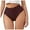 Brown, variant on Women's High Waisted Thong Underwear Soft Stretch Comfortable Seamless Breathable Everyday Wear